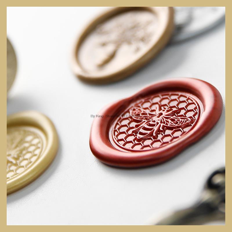 Brass Wax Seal Sntamp Diy Fire Lacquer Greetings Gaisy Rose