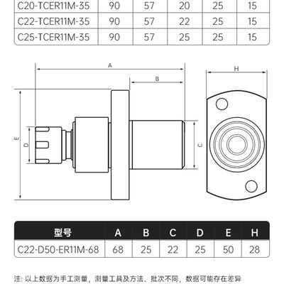 BT30/40径向360度浮动铰刀柄自动回中心走心机ER11/ER16/ER20/25
