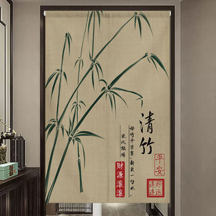门帘隔断窗厨房遮挡玄关厕所卧室中国风布帘装 中式 饰家用布艺挂帘