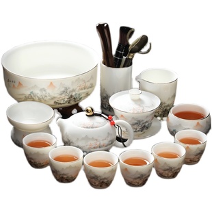 茶具套组功夫茶杯茶壶盖碗一套用品大全轻奢奢华家用 2023新款