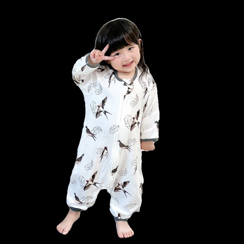 婴儿睡袋夏季薄款双层长袖竹棉纱布宝宝连O体衣空调房儿童防踢被,婴童用品,睡袋/防踢被,淘宝优惠券,粉丝福利购,淘宝优惠卷