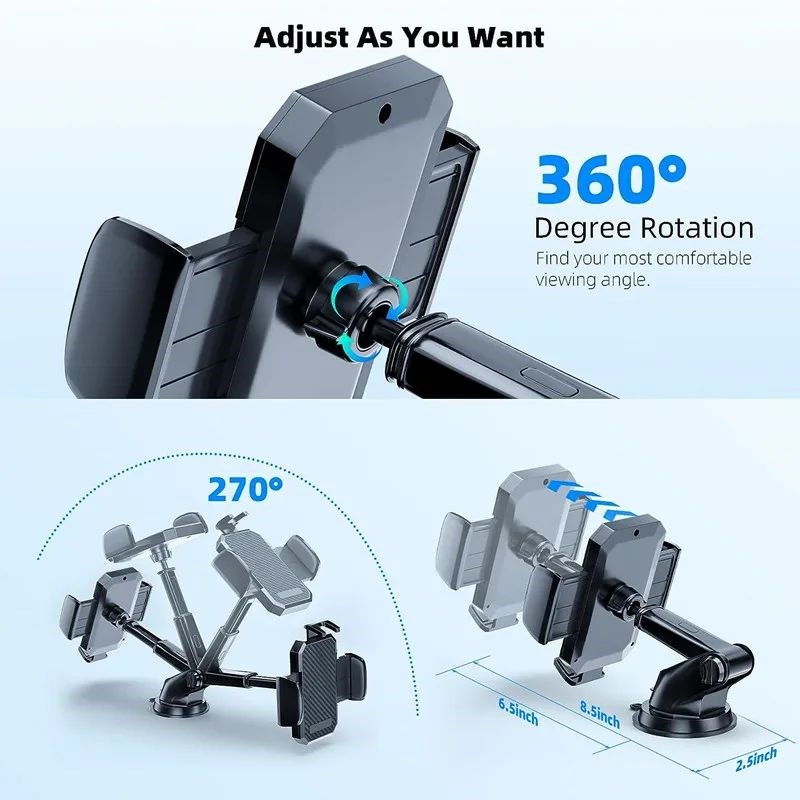 Universal Car Phone Holder MouAnt Sucker Dashboard Windshiel