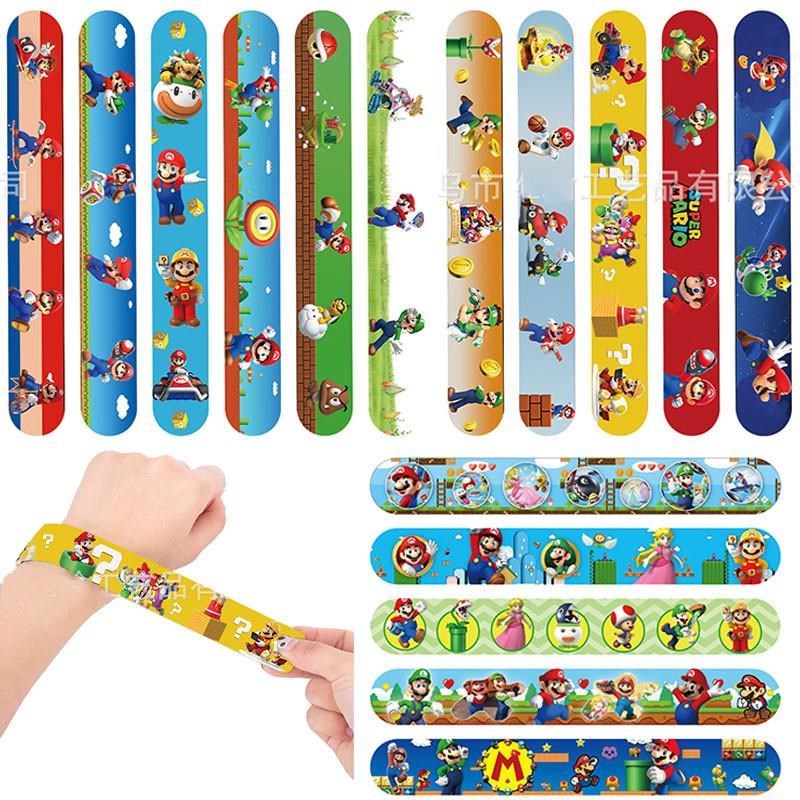 New Mario Broks Wrist Strap Children Clap Ring Slap Bracelet