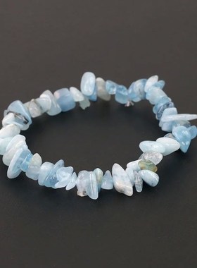 Natural Crystall Gemstone Irregular Energy Stone Bracelet Be
