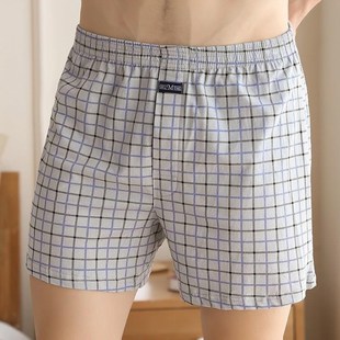 loose cottonj 大码 Mens 男式 boxer underwear shorts宽松平角裤