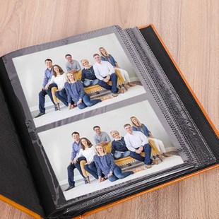 客人logo相冊定制 復古皮質紀念冊本影集 8寸200張pu面相薄 插頁式