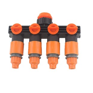 带开关四通阀门 分水控制器 一进四出3分4分6分1寸分水阀水管接头