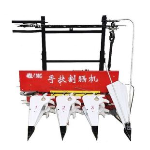 一米八宽秸秆杆子收割机 小地块四层带架割晒机 稻麦新型割倒机