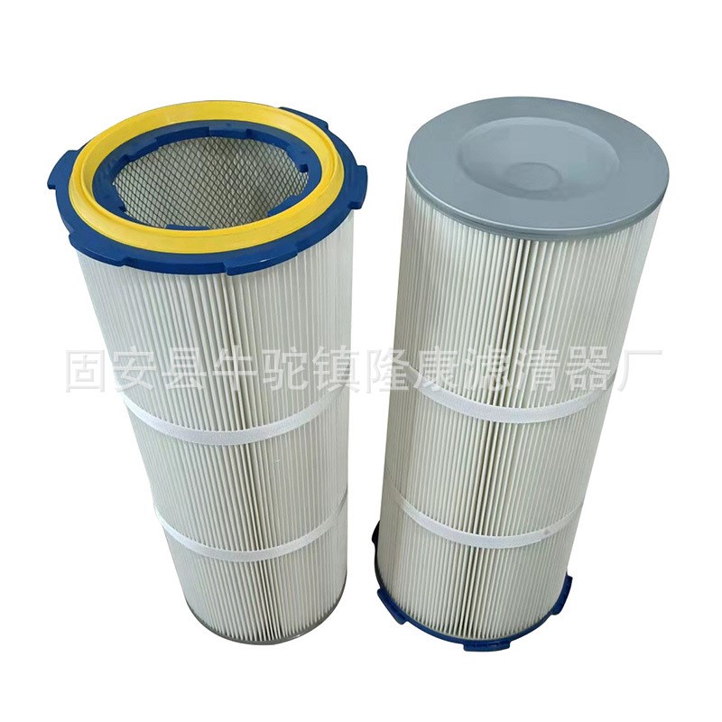 供应六耳法兰快拆3266覆膜除尘滤筒焊烟滤芯除尘设备滤芯