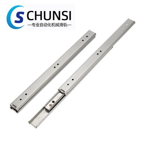 供应IDA62-350SUS304不锈钢滑轨20宽双层三节式滑轨