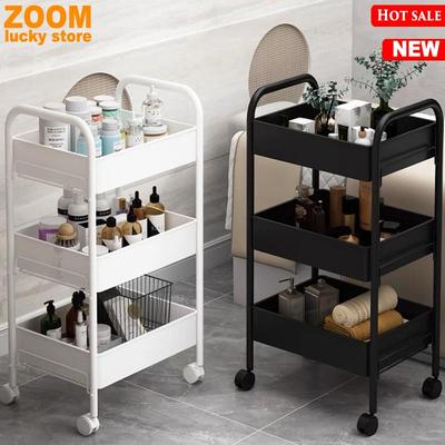 Kitchen storjage rack bathroom Shelf Trolley iron shelves