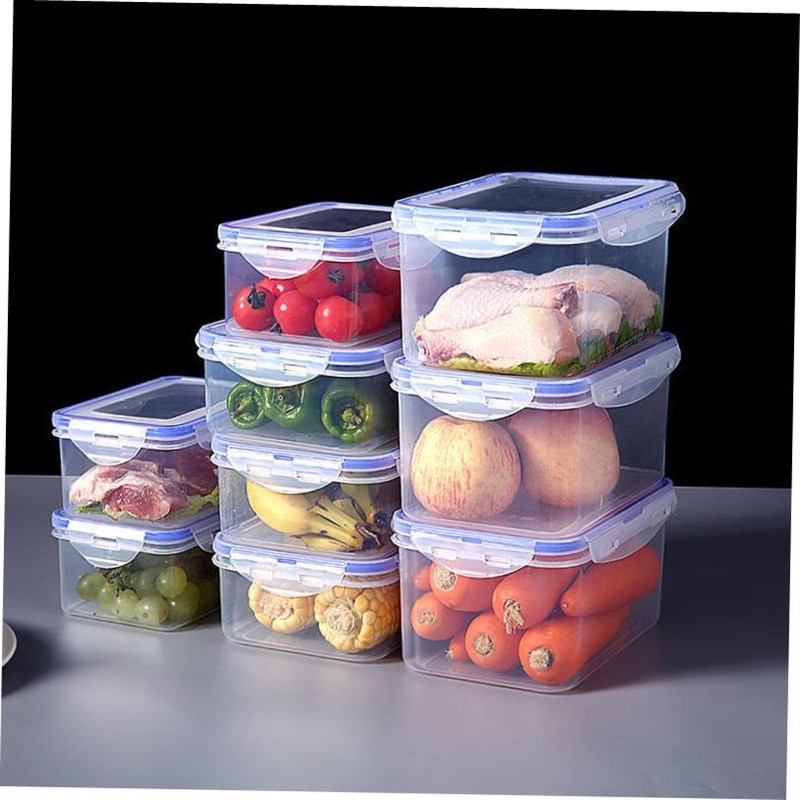 plastic food fruit storavge box  container lunch fridge big