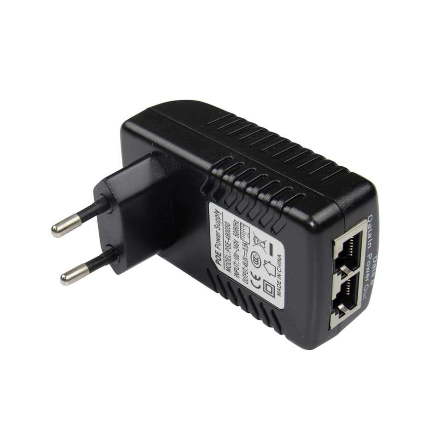 DC48V 0.5A CCTV Actpive PoE Injector Ethernet Power Adapter