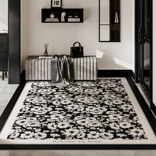 梅兰塔现代简约轻奢入户进门皮革地垫可裁剪耐脏免洗美式家用门垫