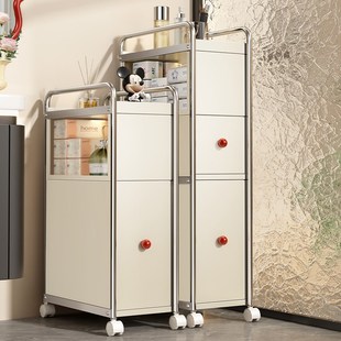 浴室夹缝柜卫生间置物架洗手间收纳柜厕所大容量储物柜马桶侧边柜