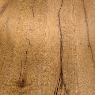 橡木实木纯三层锁扣地板 表皮四毫米欧洲白橡252mm宽大板