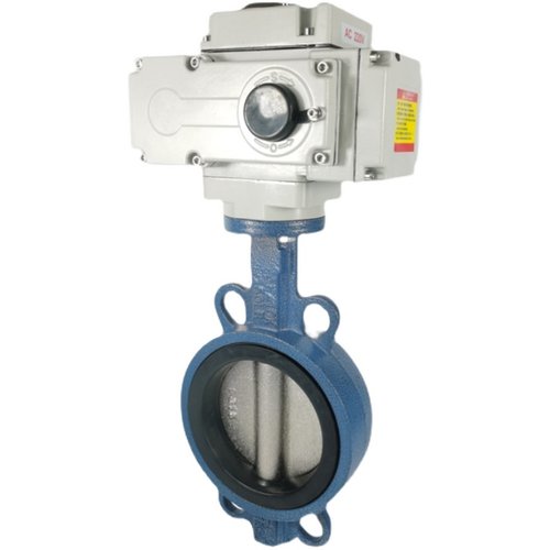 新品电动蝶阀D971X-16Q耐磨对夹式软密封切断开关阀门 DN50 65 80