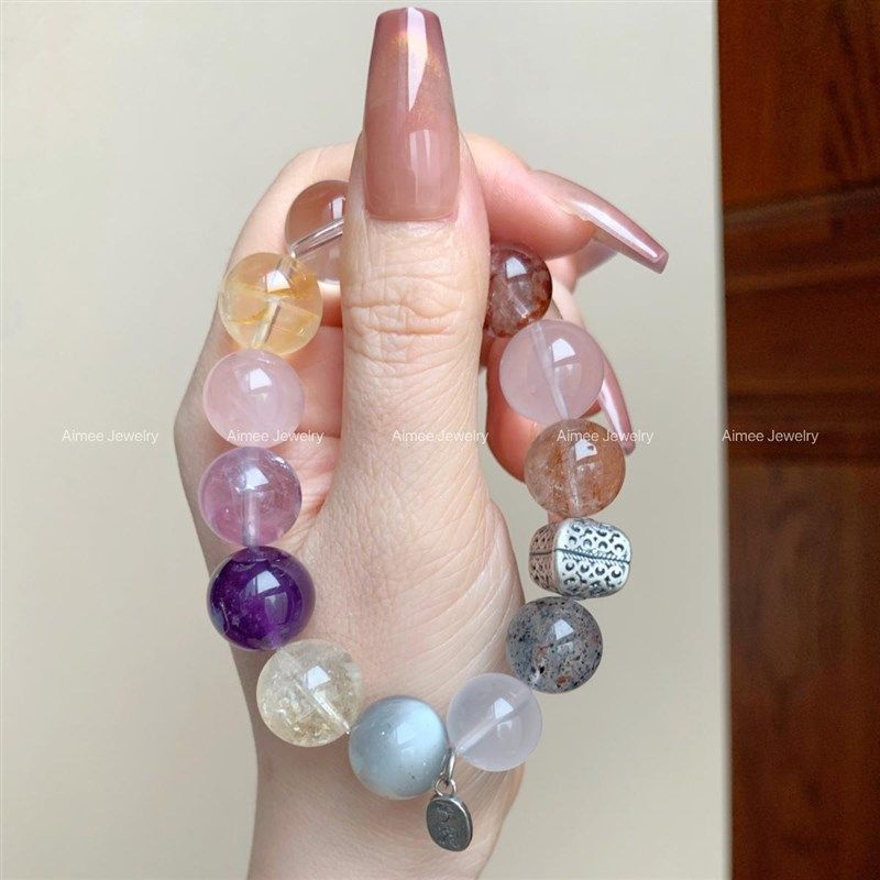 泥河日照丨多宝天然水晶手串 财富 健康 自信 桃花 行动力 全都要,饰品/流行首饰/时尚饰品新,手饰/手串,淘宝优惠券,粉丝福利购,淘宝优惠卷