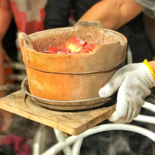 港式打边炉商用炭炉烧烤红泥炉子砂锅火锅炉老式碳炉鸡煲炭火炉子
