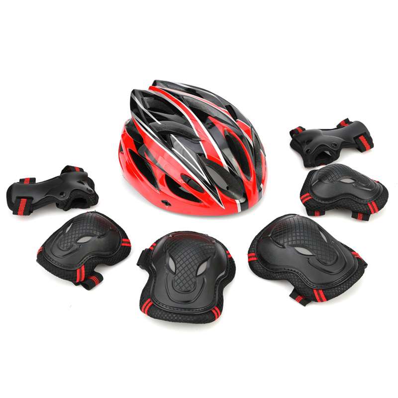 滑板车头盔轮滑护具儿童骑行套装平衡自行车溜冰护膝专业防护