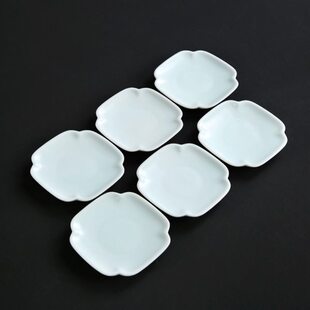 青瓷杯垫影青茶杯垫防烫日式隔热垫杯托陶瓷茶托功夫茶具茶道零配