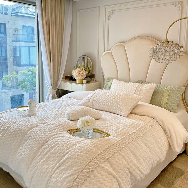 轻奢牛奶绒四件套加厚珊瑚绒被套亲肤保暖法兰绒床单高档床上用品,居家布艺,汗蒸服,淘宝优惠券,粉丝福利购,淘宝优惠卷