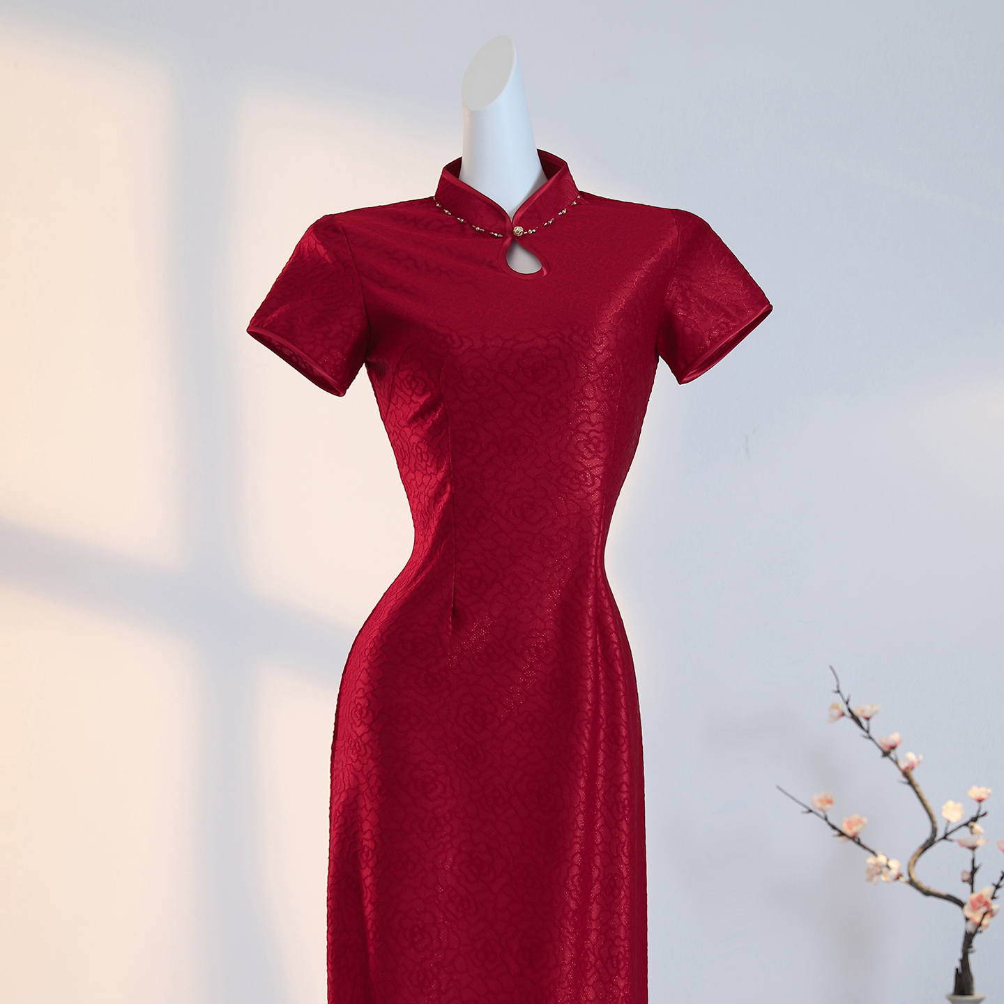 旗袍回娘家订婚宴装婚宴礼服