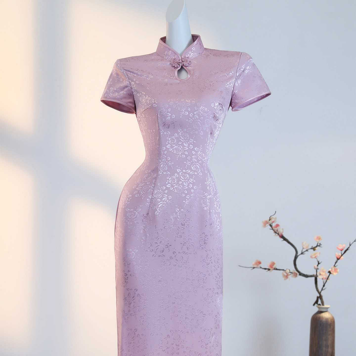 喜妈妈婚宴旗袍2025新款夏季妈妈