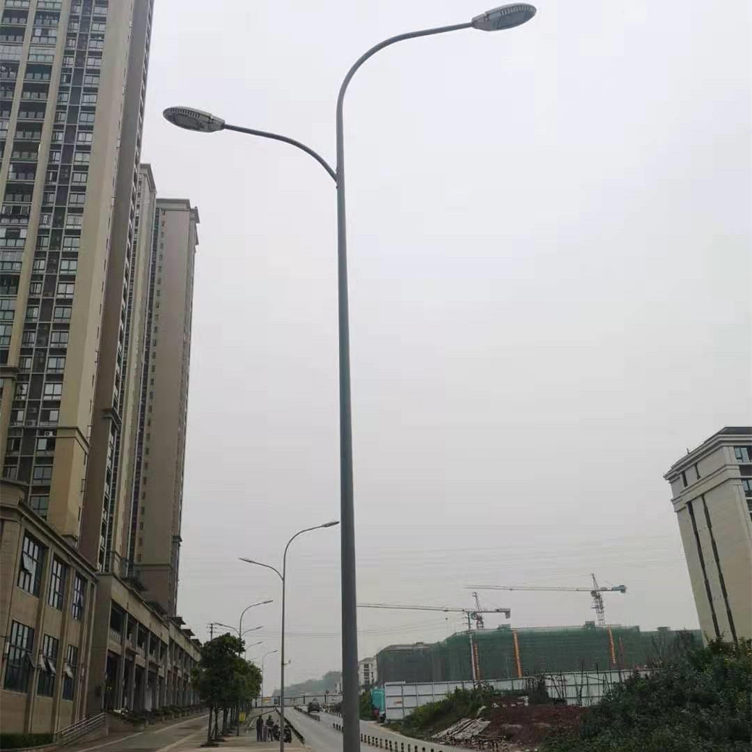 供应双臂路灯杆9米路灯灯杆8米LED路灯杆高邮路灯杆厂家