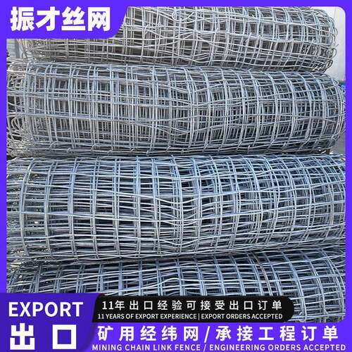 出口煤矿经纬网金属卷网矿用支护网片窑井防护镀锌铁丝编织网