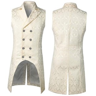 Halloween Mens costume stage Gothic cmedieval vest
