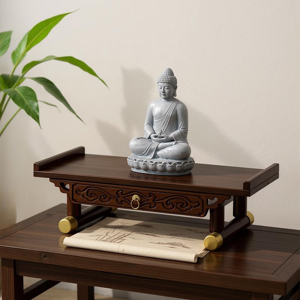 佛龛壁挂式小型财神爷神龛观音佛像供座台家用佛台柜上香供香架子