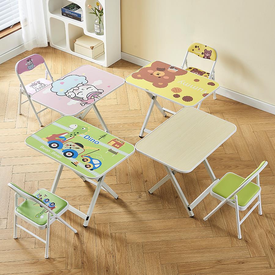 折叠学习桌儿童吃饭餐桌学生家用简易书桌写字作业桌子办公电脑桌
