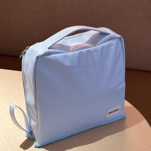 立式化妆袋大容量便携式化妆袋2025新款经典化妆刷袋分区防水铅笔