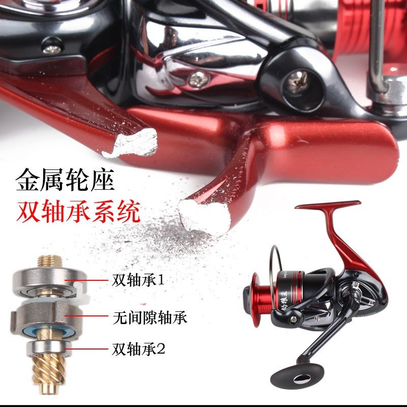钓狼王16轴全金属渔轮海杆鱼线轮升级不锈钢无间隙双轴承海竿鱼轮