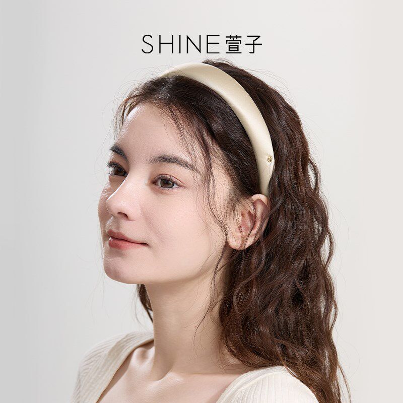 [商场同款]SHINE萱子饰品真丝发箍甜美简约宽边发卡女百搭发饰