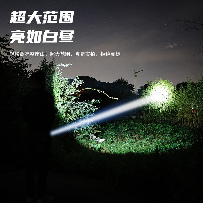 2025新款手电筒小型便携工作灯超亮强光充电多功能磁吸户外照明灯