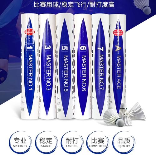 VICTOR威克多胜利专业比赛羽毛球训练耐打鹅毛球大师1号3号4号6号