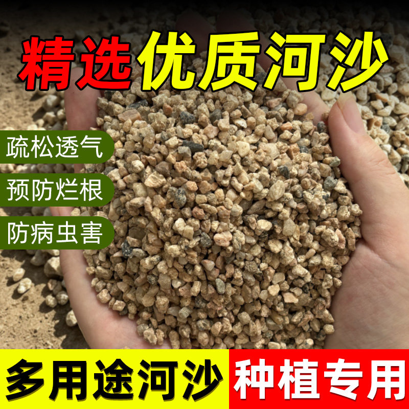天然河沙沙子粗沙细沙沙土种花土壤种植土鱼缸底沙精筛沙石营养土图片