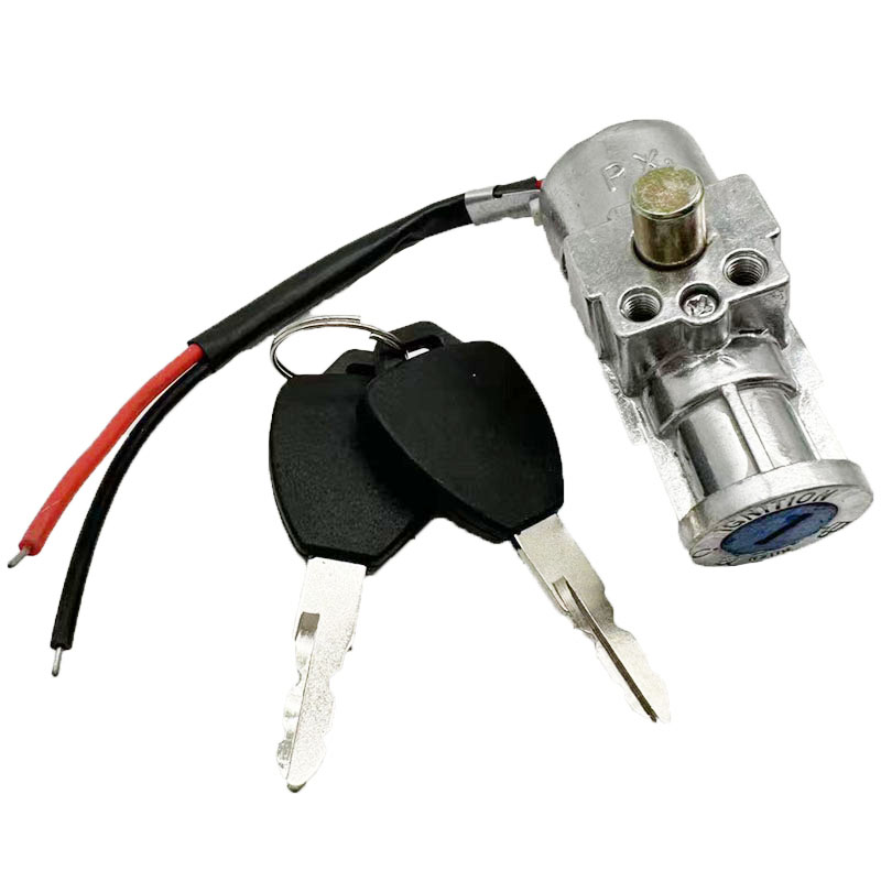 代驾车锁电源锁锂电池盒锁电门锁折叠电动车千鹤锁钥匙防盗锁头