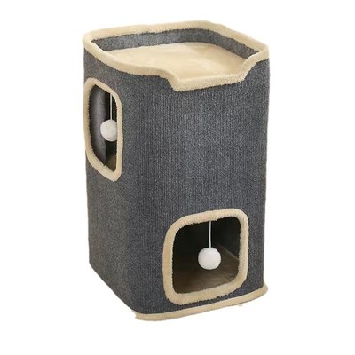 树洞猫窝冬天保暖封闭式多层双层三层猫咪冬季多猫户外过冬大号