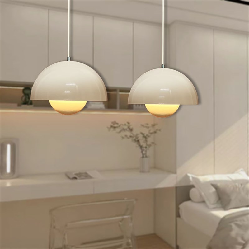 全光谱可拉伸升降卧室床头PV1花苞吊灯奶油风餐厅花苞吊灯 玄关灯