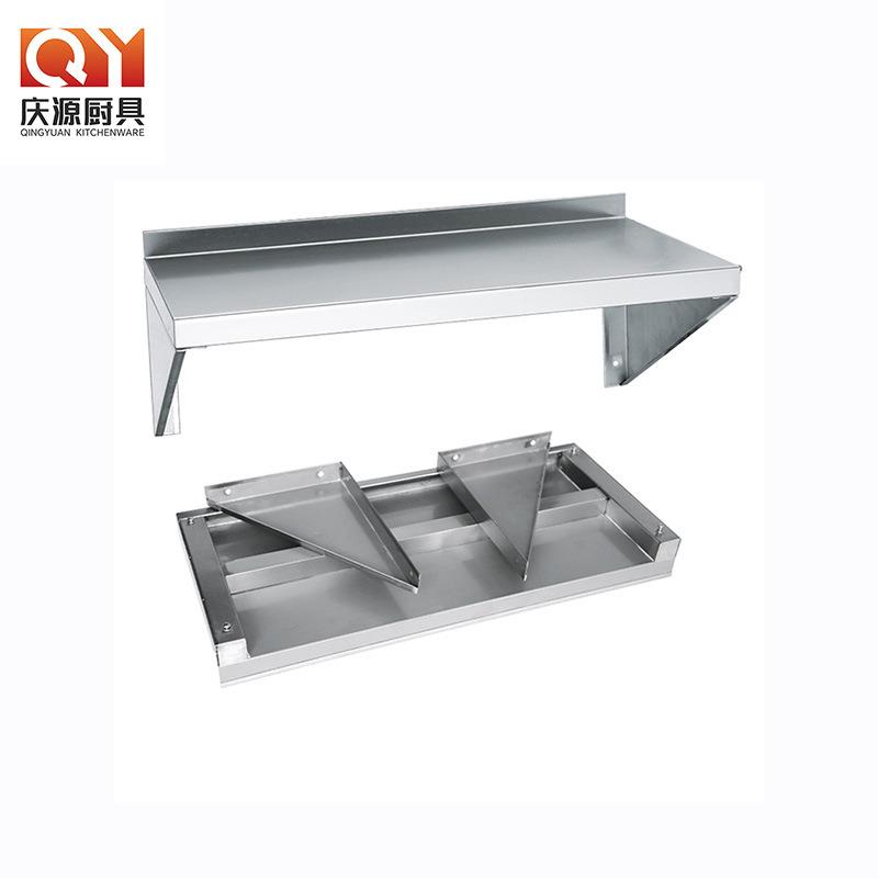 挂墙架墙上厨房不锈钢调料储物架收纳家用微波炉烤箱置物架