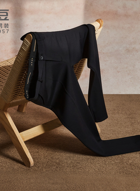 红豆3D高弹裤加厚商务休闲长款黑色裤子男款HP7K105FBD1