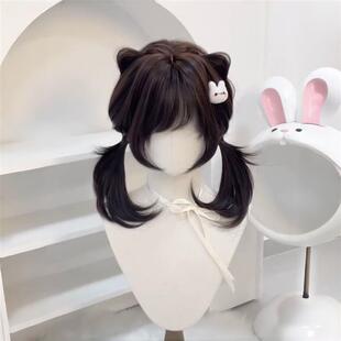 假发高层次日常Lolita马尾水母自然锁骨彷真全头套