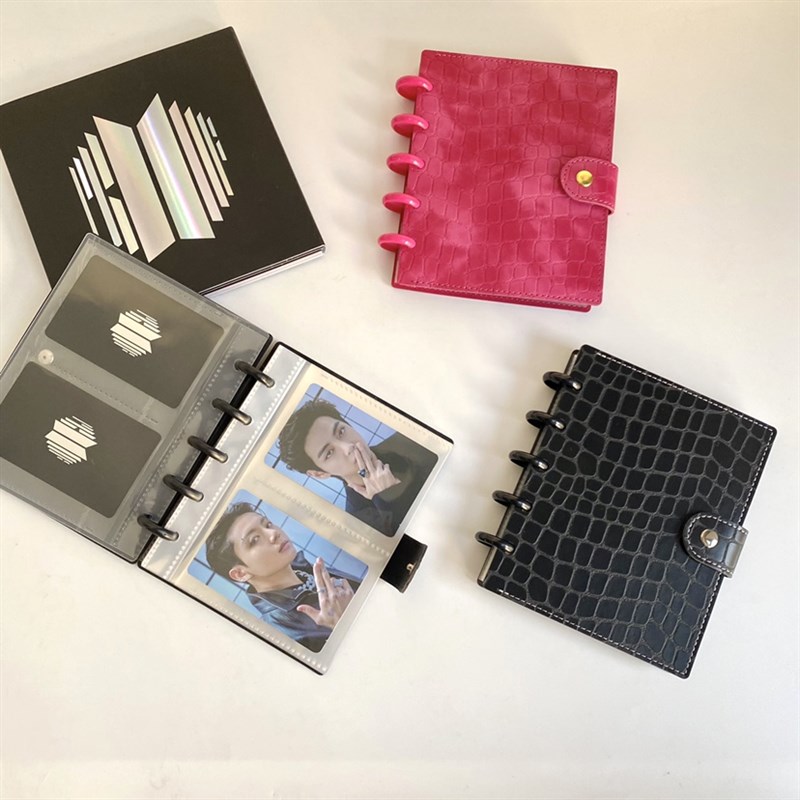 RINGNOTE 皮质卡册3寸拍立得5寸明信片烧普生写卡收纳蘑菇孔相册
