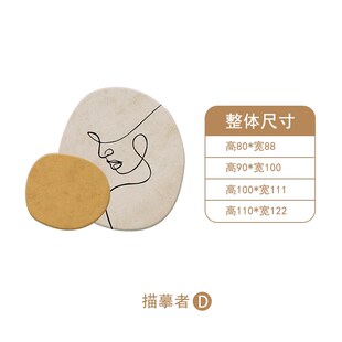 挂画北欧尽头客厅壁led灯画带抽象发光装 饰画人物玄关走廊氛围