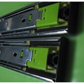 加厚无需拉手三节轨反弹滚珠滑轨抽屉按弹自开滑轨道