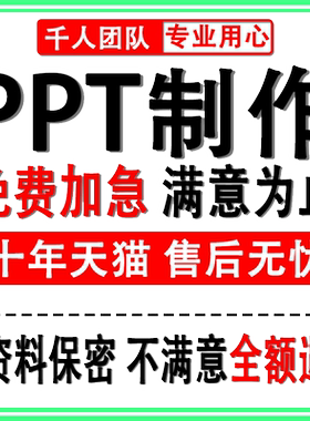 ppt代制作做美化设计修改工作汇报企业医学宣传演讲课件年终总结