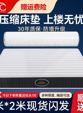 ESC压缩卷包记忆棉床垫独立袋弹簧20cm厚软硬两面家用卧室席梦思